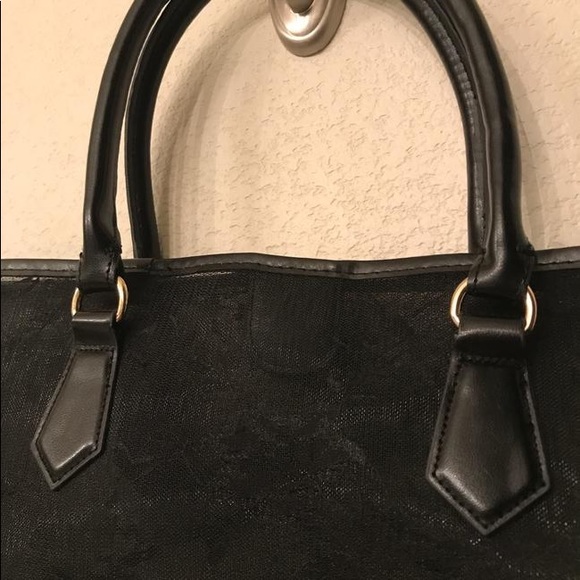 GIVENCHY Parfums Black Floral Lace Tote Bag - Picture 5 of 8